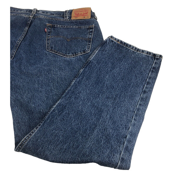 Levi's 505 Men's Jeans 40 x 32 Regular Fit Straight Leg Y2K Blue Denim Stonewash - Picture 9 of 11